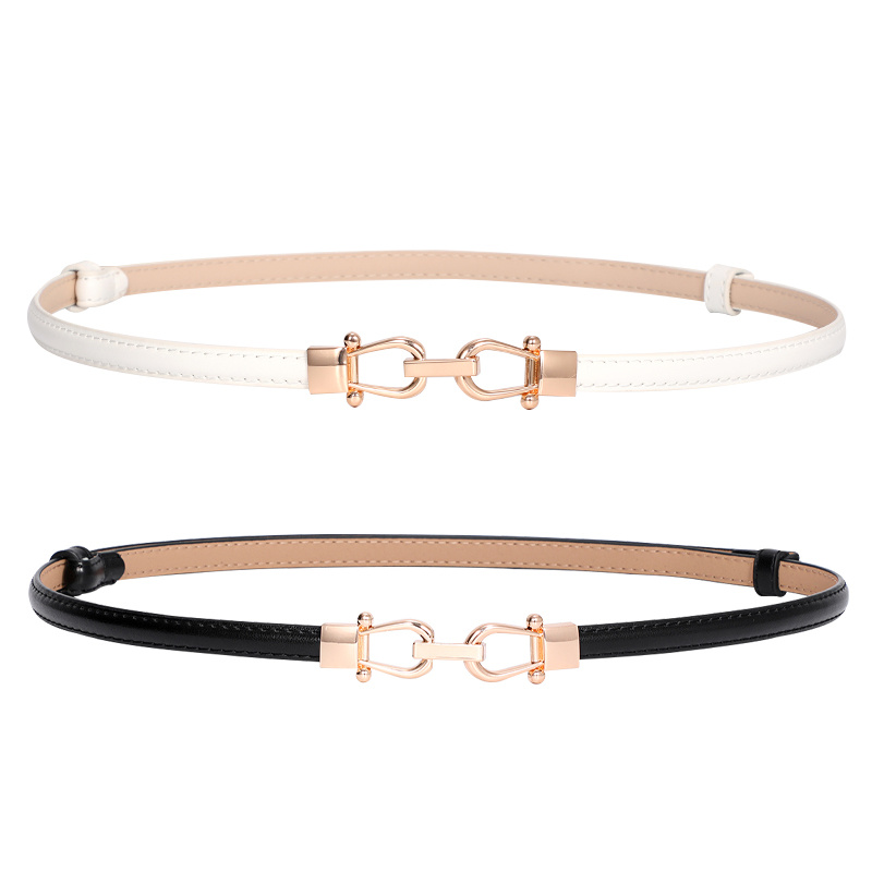 Ai Ag Women's Slim Leather Belt Retro Style for Dresses Sweaters Casual Outfits